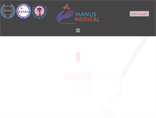 Tablet Screenshot of manusmed.com